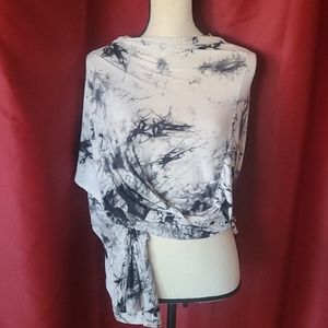 Marble Print Kimono Shawl